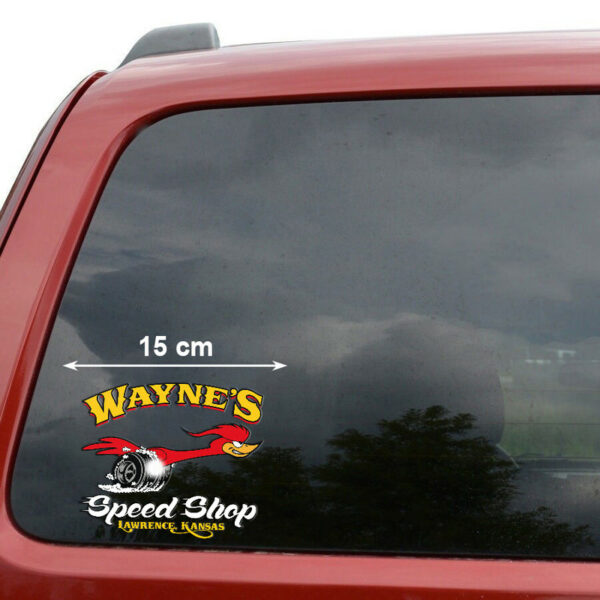 2 Pcs Personalized Hot Rod Garage Old School Vinyl Stickers - Image 3