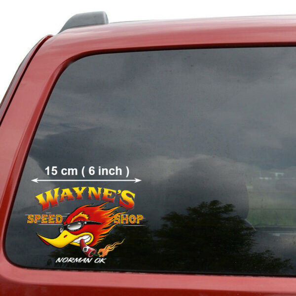 2 PCS Personalized Speed Shop Cool Mr. Horsepower Vinyl Wrapped Decal - Image 3