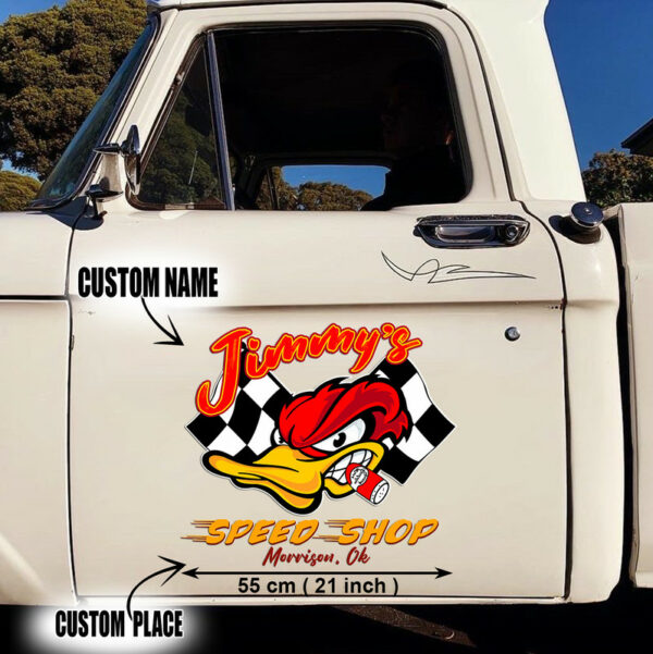 Kustom Kultrure Hot Rod Duck Old School Vinyl Stickers - Image 3