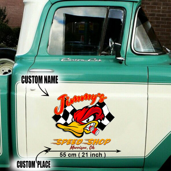 Kustom Kultrure Hot Rod Duck Old School Vinyl Stickers