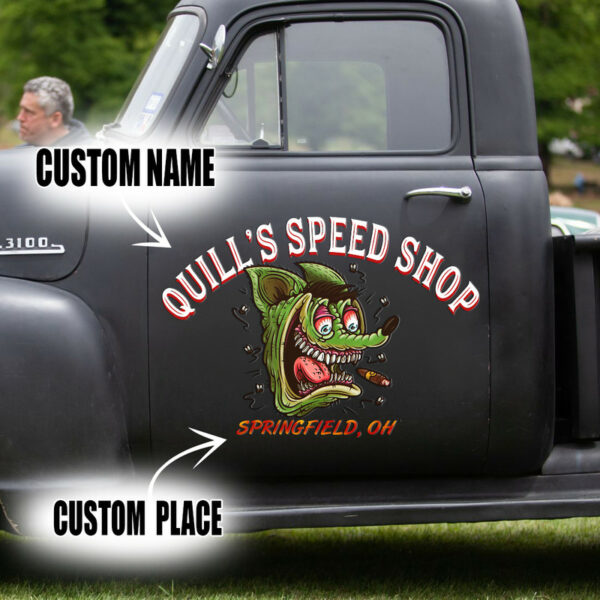 Fink Face Ratrod Window Car Art Decals Set 2 pcs - Image 3