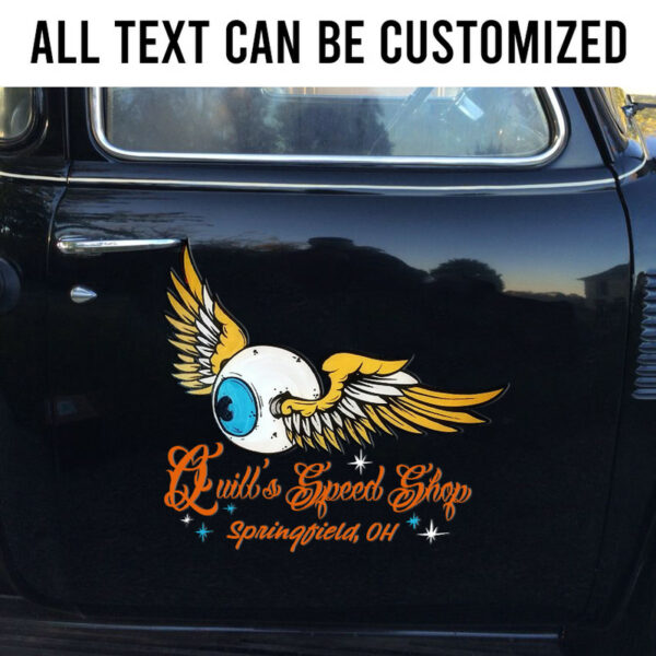 Eye Ball Hot Rod Kustom Garage Low Brow Art Set 02 Vinyl Stickers - Image 3