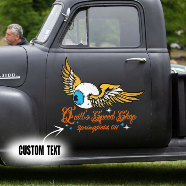 Eye Ball Hot Rod Kustom Garage Low Brow Art Set 02 Vinyl Stickers - Image 2