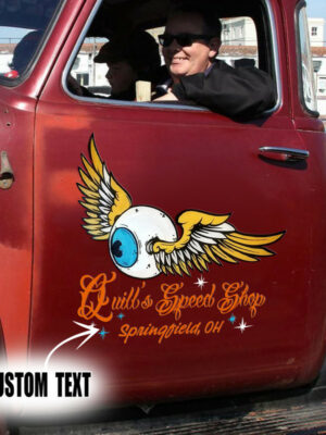 Eye Ball Hot Rod Kustom Garage Low Brow Art Set 02 Vinyl Stickers