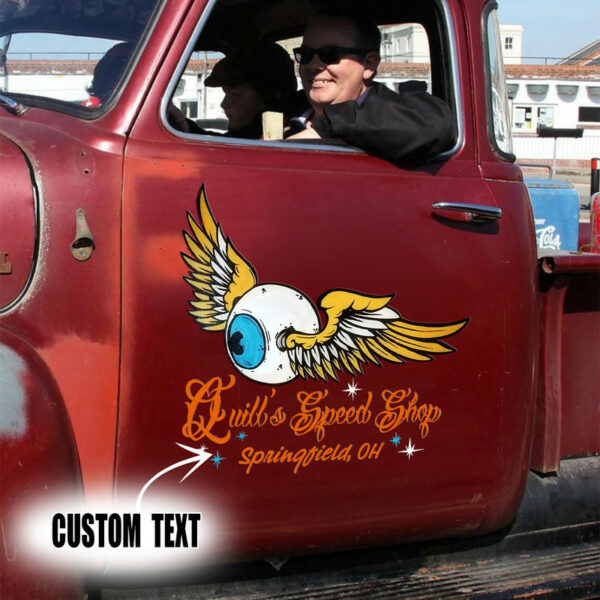 Eye Ball Hot Rod Kustom Garage Low Brow Art Set 02 Vinyl Stickers