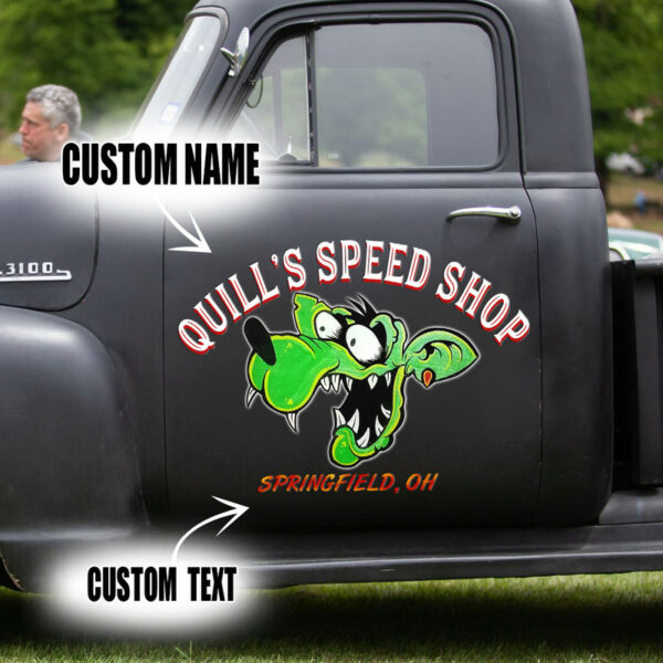 Fink Face Hot Rod Vinyl Graphics Decals - Image 2