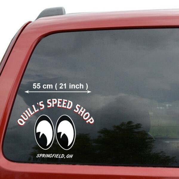 Custom Moon Eyes Vinyl Decals For Car's Door And Windows Set 2 Pcs Of Stickers - Image 2