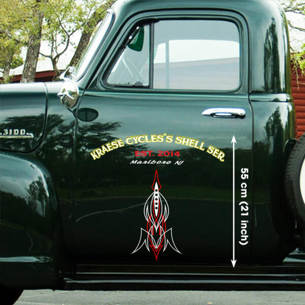 Customized Pinstripe Print On Demand Vinyl Decals For Cars - Image 2