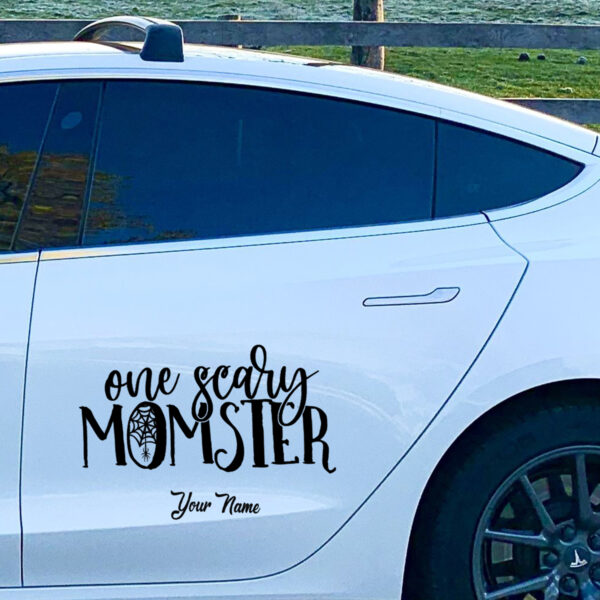 Cutstomized One Scary Monster Car Decals Set 2 Pcs - Image 3