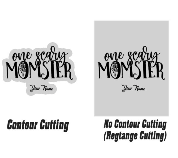 Cutstomized One Scary Monster Car Decals Set 2 Pcs - Image 4