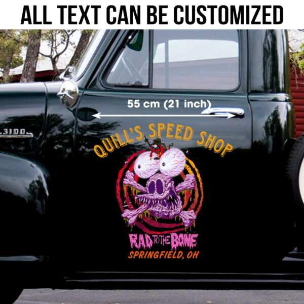 Fink Rad To The Bone Decals For Car Door