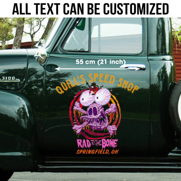 Fink Rad To The Bone Decals For Car Door - Image 2