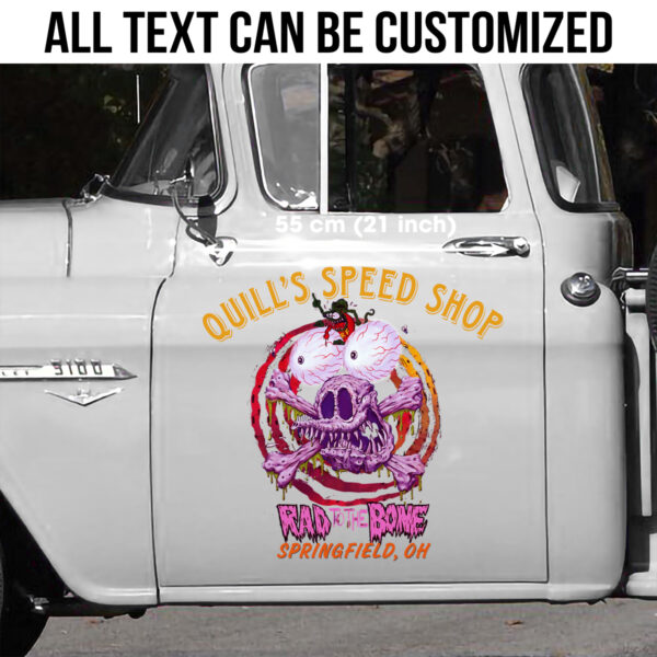 Fink Rad To The Bone Decals For Car Door - Image 3