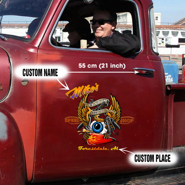 Flying Eyeball Custom Culture Speed Shop Vinyl Decals For Cars