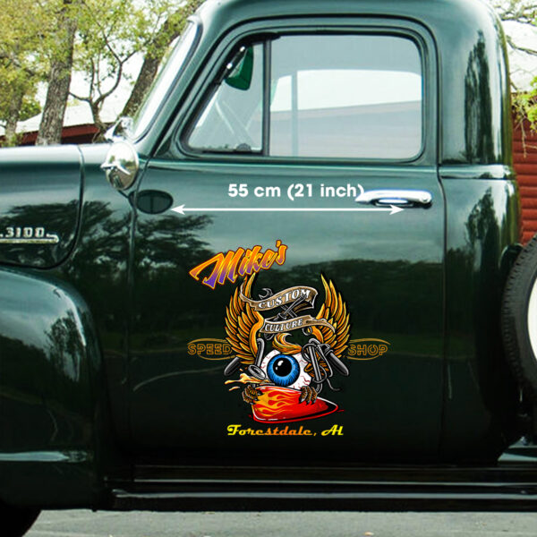 Flying Eyeball Custom Culture Speed Shop Vinyl Decals For Cars - Image 2