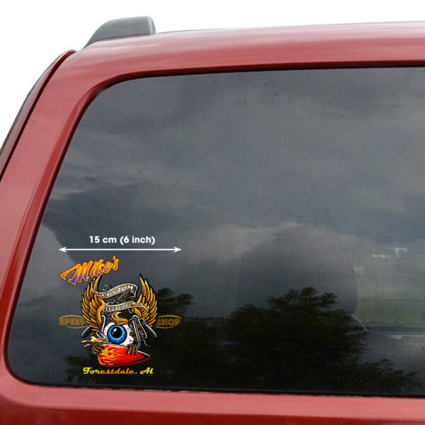 Flying Eyeball Custom Culture Speed Shop Vinyl Decals For Cars - Image 3