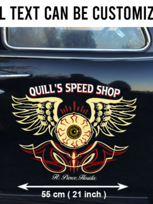 Flying Eyeball Hot Rod Pinstripe Car Sdie Decals