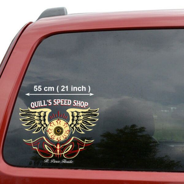 Flying Eyeball Hot Rod Pinstripe Car Sdie Decals - Image 2