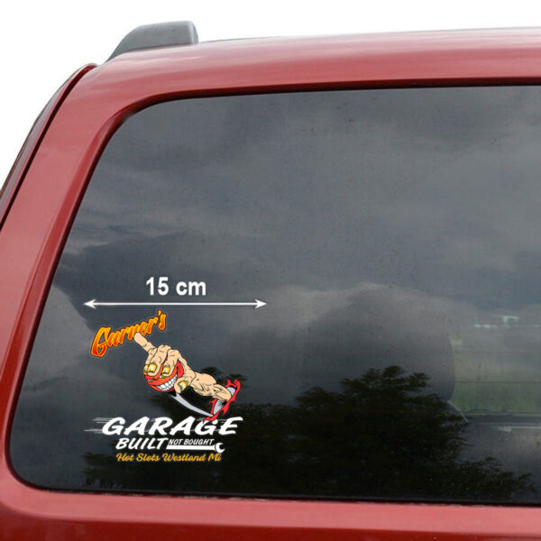 Grinding Gears Hot Rod Car Side Graphics Decals Set 2 Pcs - Image 3
