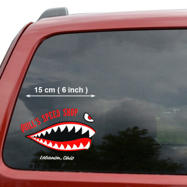 Hot Rod And Custom Flying Tiger Outdoor Vinyl Decals For Car Set 2 Pcs - Image 2
