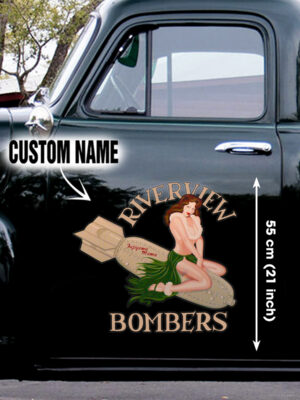 Bomber Nose Art Decals For Side Door Car And Car's Window - Large Stickers