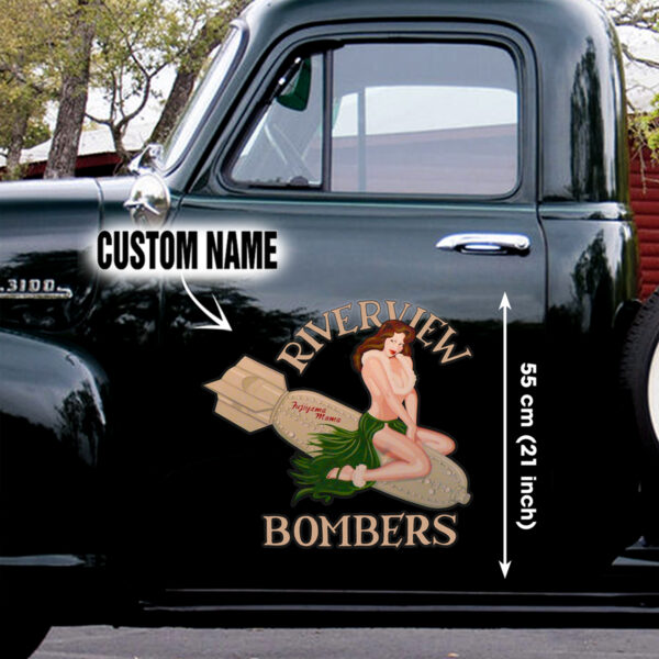 Bomber Nose Art Decals For Side Door Car And Car's Window - Large Stickers