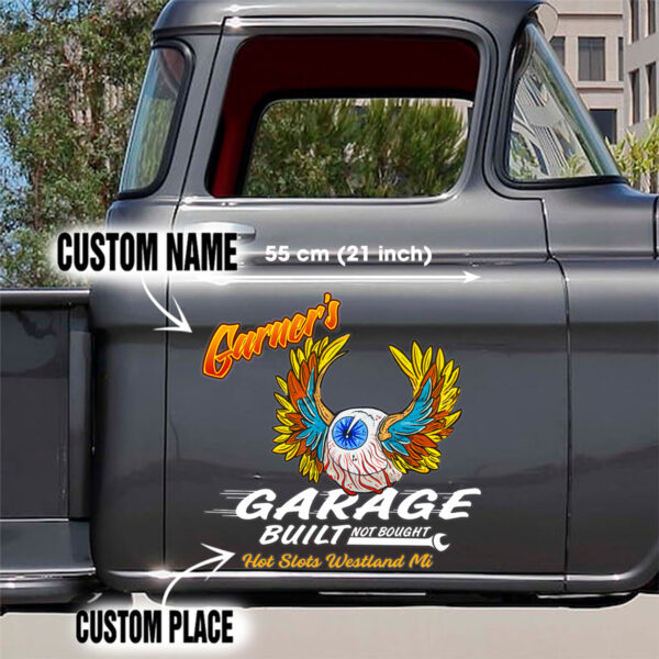 Hot Rod Flying Eyeball Pinstripe Vinyl Decals For Car - Image 2