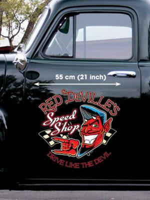 Hot Rod Rockabilly Devil Vinyl Stickers Decals For Cars