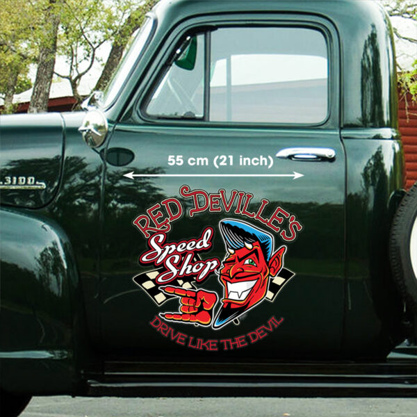 Hot Rod Rockabilly Devil Vinyl Stickers Decals For Cars - Image 2