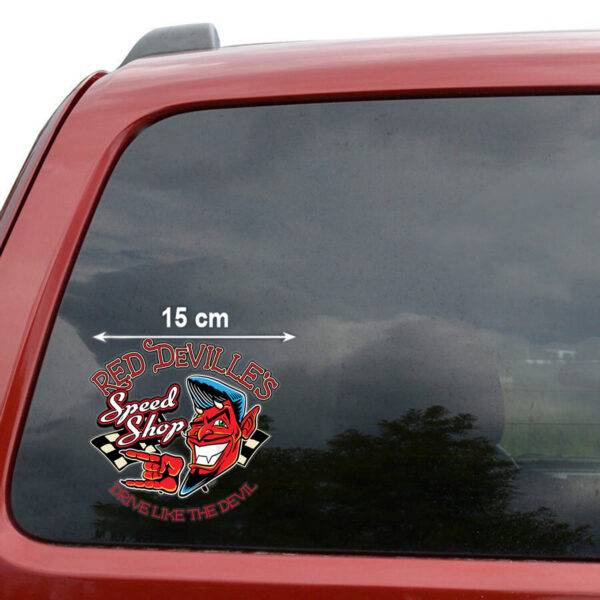 Hot Rod Rockabilly Devil Vinyl Stickers Decals For Cars - Image 3